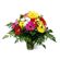 Miranda. Exuberant flower arrangement of gerberas and chrysanthemums in vivid colors.. Minsk