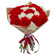 My message. Splendid round bouquet of red and white carnations.. Minsk