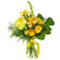 Yellow bouquet of roses and chrysanthemum. Minsk