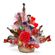 Crystal. Romantic Candy Bouquet decorated with red rose. Minsk