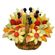 Bouquet of vitamins. Delicious edible fruit arrangement of melon, grapefruits, oranges, 2 sorts of apples, pineapple, grapes and strawberries!. Minsk